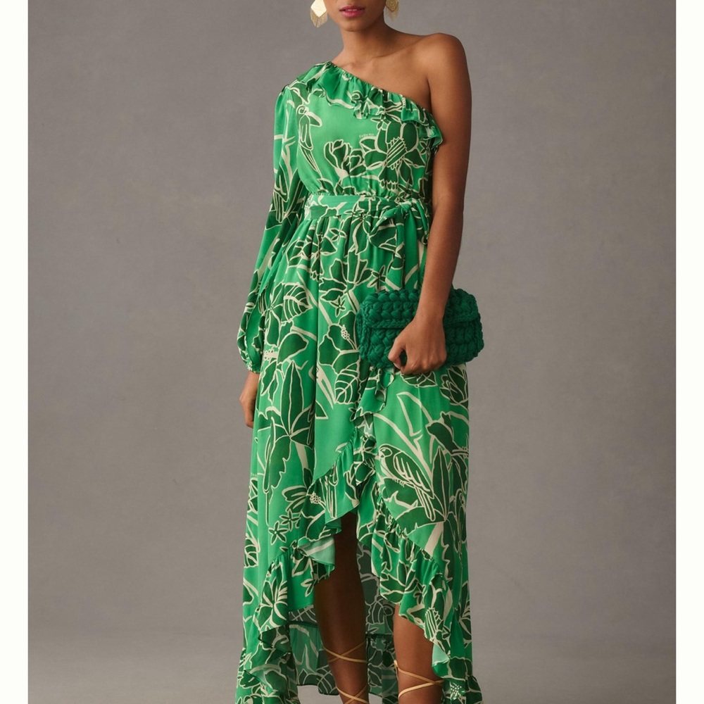 NWT: Farm Rio x Anthropologie One Shoulder Dress